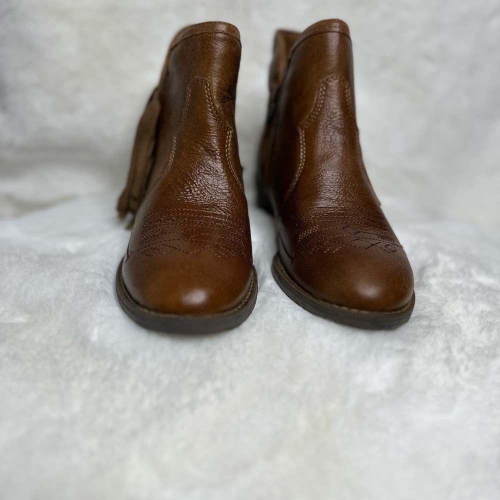 Brown Leather Ankle Boots